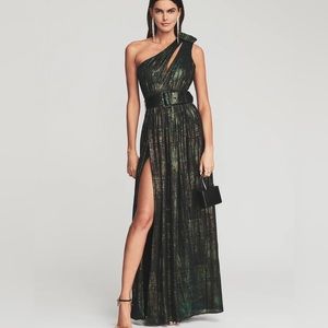 Retrofete Andrea Maxi Dress XS in Green Print